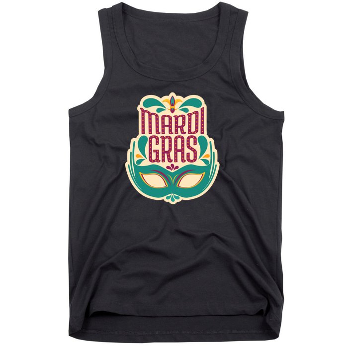 Mardi Gras Mask Tank Top