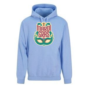 Mardi Gras Mask Unisex Surf Hoodie