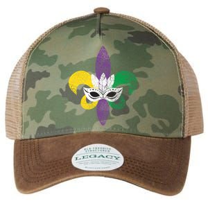 Mardi Gras Mask Spade Legacy Tie Dye Trucker Hat