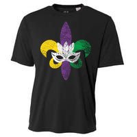 Mardi Gras Mask Spade Cooling Performance Crew T-Shirt