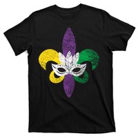 Mardi Gras Mask Spade T-Shirt