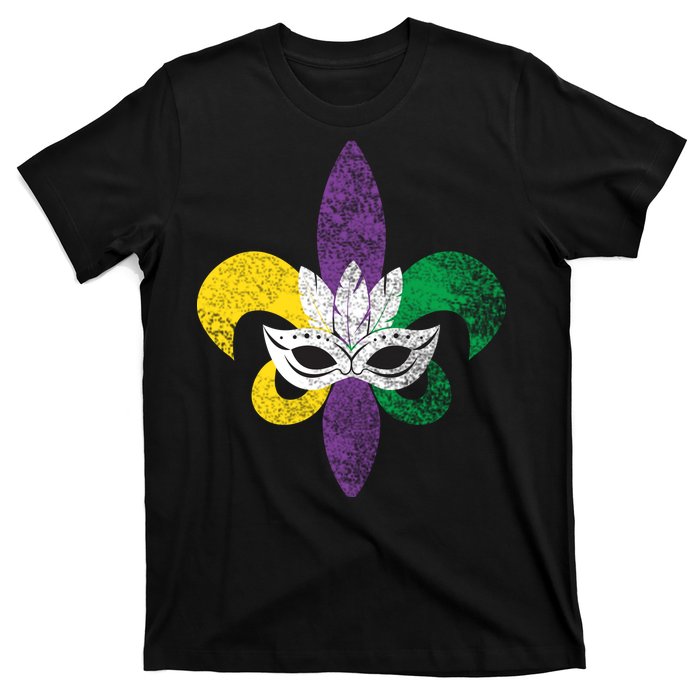 Mardi Gras Mask Spade T-Shirt