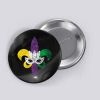 Mardi Gras Mask Spade Button