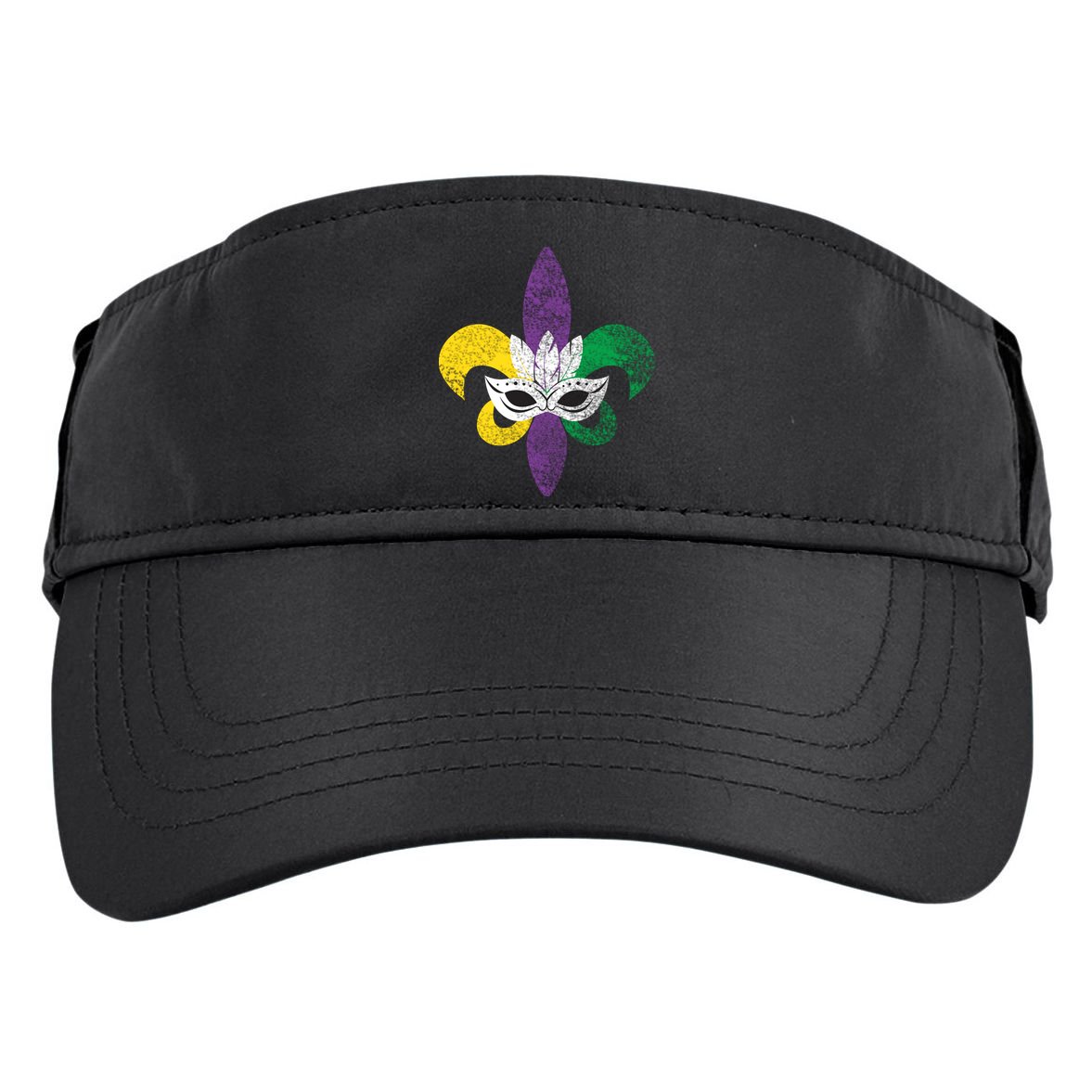 Mardi Gras Mask Spade Adult Drive Performance Visor