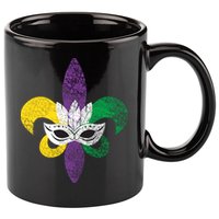Mardi Gras Mask Spade 11oz C Handle Ceramic Mug