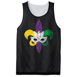 Mardi Gras Mask Spade Mesh Reversible Basketball Jersey Tank