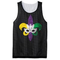 Mardi Gras Mask Spade Mesh Reversible Basketball Jersey Tank