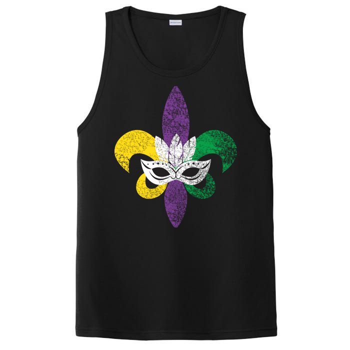 Mardi Gras Mask Spade PosiCharge Competitor Tank