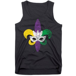 Mardi Gras Mask Spade Tank Top