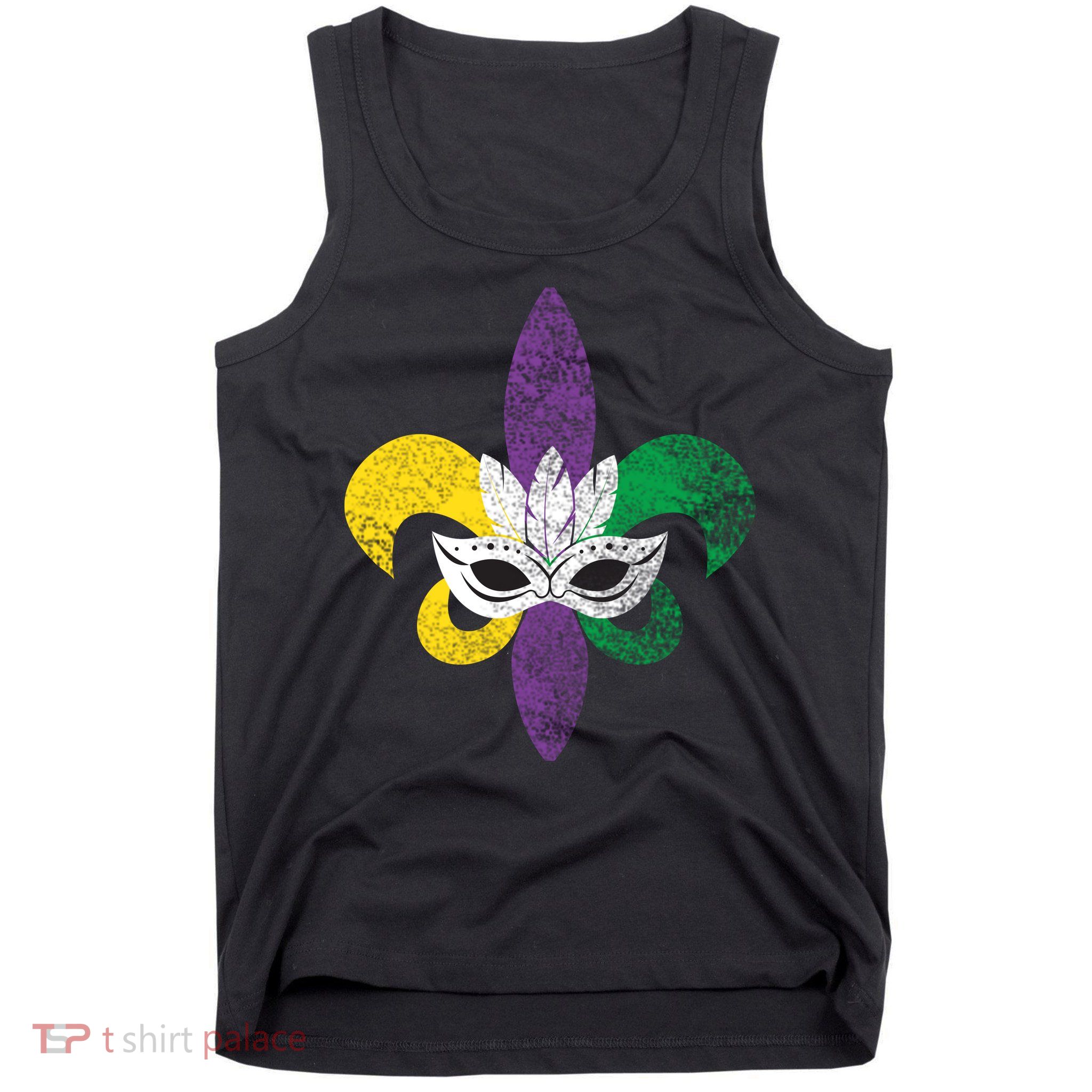 Mardi Gras Mask Spade Tank Top