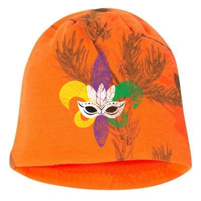 Mardi Gras Mask Spade Kati - Camo Knit Beanie