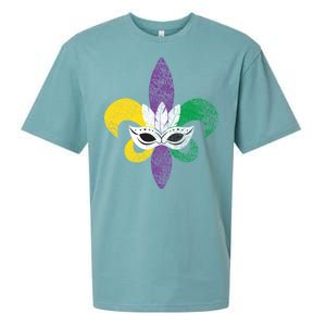 Mardi Gras Mask Spade Sueded Cloud Jersey T-Shirt