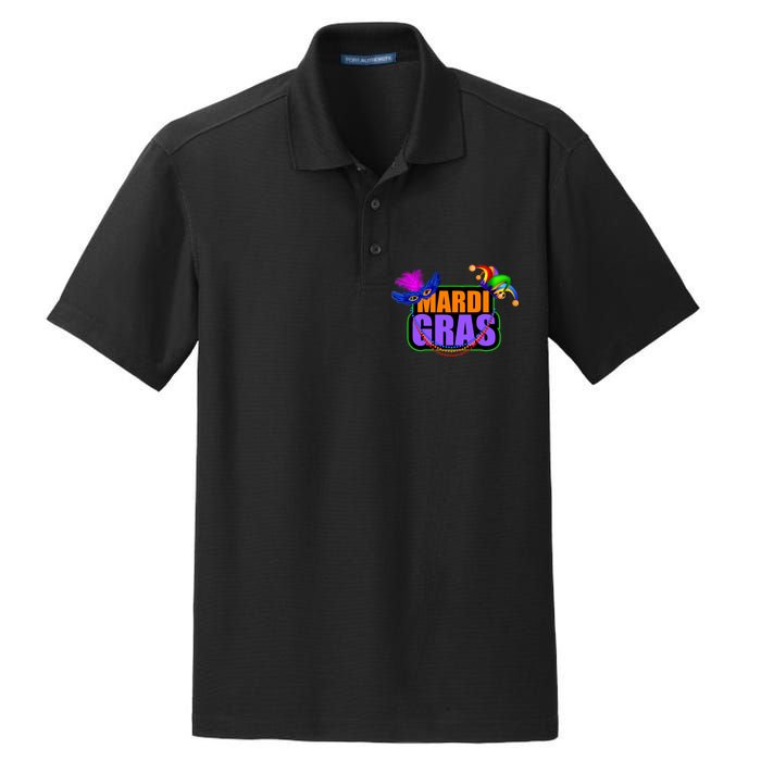 Mardi Gras Original Dry Zone Grid Polo