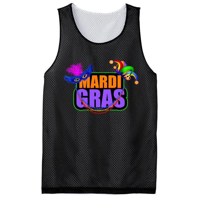 Mardi Gras Original Mesh Reversible Basketball Jersey Tank