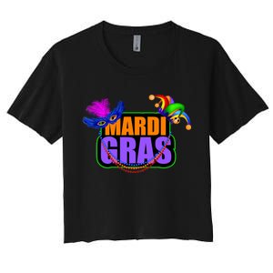 Mardi Gras Original Women's Crop Top Tee