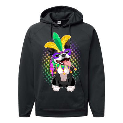 Mardi Gras Party Dog Performance Fleece Hoodie