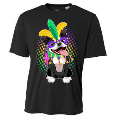 Mardi Gras Party Dog Cooling Performance Crew T-Shirt