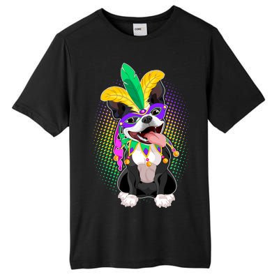 Mardi Gras Party Dog Tall Fusion ChromaSoft Performance T-Shirt