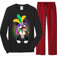 Mardi Gras Party Dog Long Sleeve Pajama Set