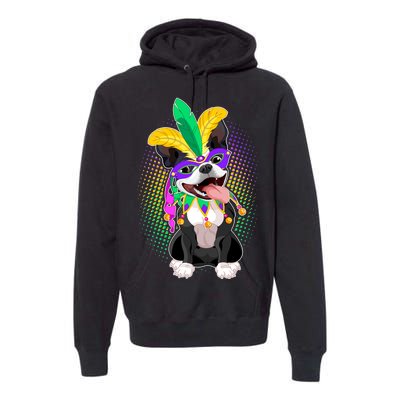 Mardi Gras Party Dog Premium Hoodie