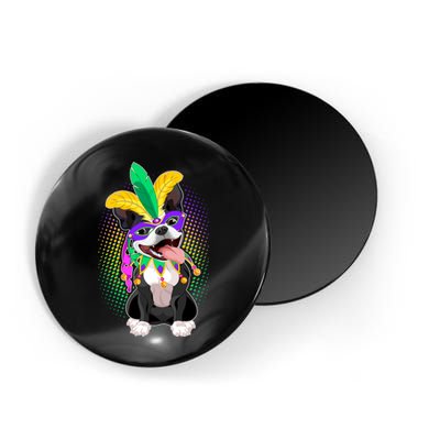 Mardi Gras Party Dog Magnet