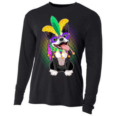 Mardi Gras Party Dog Cooling Performance Long Sleeve Crew