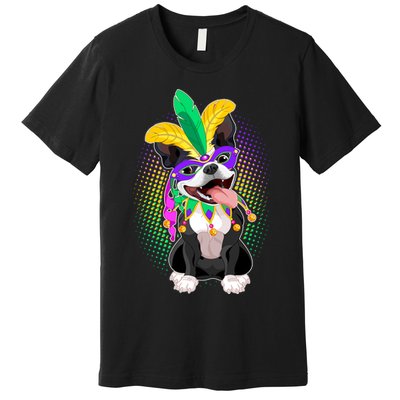 Mardi Gras Party Dog Premium T-Shirt