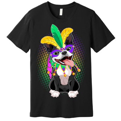 Mardi Gras Party Dog Premium T-Shirt