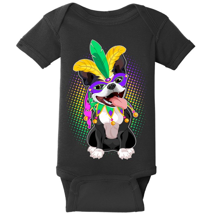 Mardi Gras Party Dog Baby Bodysuit