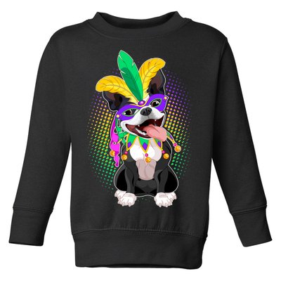 Mardi Gras Party Dog Toddler Sweatshirt