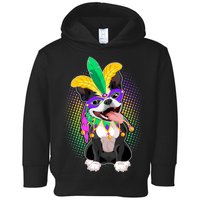 Mardi Gras Party Dog Toddler Hoodie