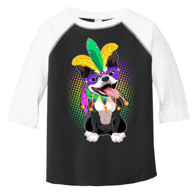 Mardi Gras Party Dog Toddler Fine Jersey T-Shirt