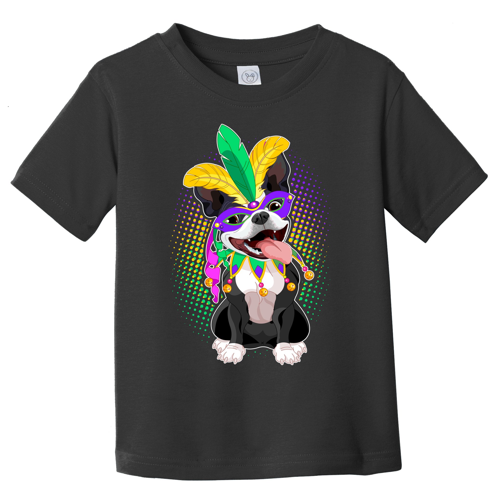 Mardi Gras Party Dog Toddler T-Shirt