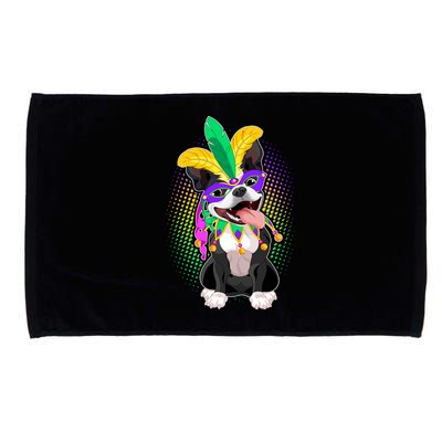 Mardi Gras Party Dog Microfiber Hand Towel