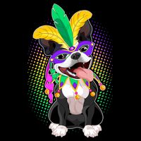 Mardi Gras Party Dog Visor