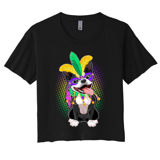 Mardi Gras Party Dog Crop Top