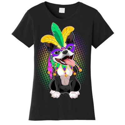 Mardi Gras Party Dog Women's T-Shirt