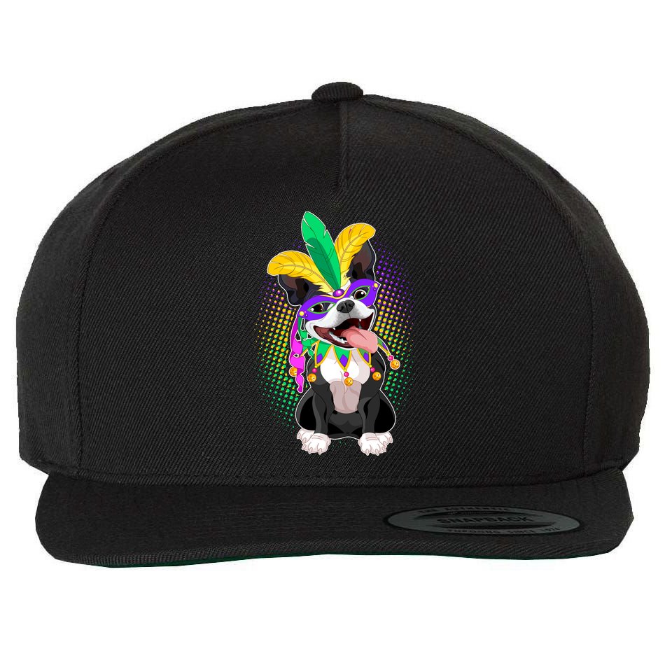 Mardi Gras Party Dog Wool Snapback Cap
