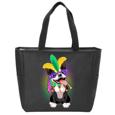 Mardi Gras Party Dog Zip Tote Bag