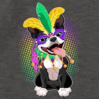 Mardi Gras Party Dog Vector Backpack