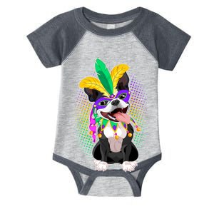 Mardi Gras Party Dog Infant Baby Jersey Bodysuit