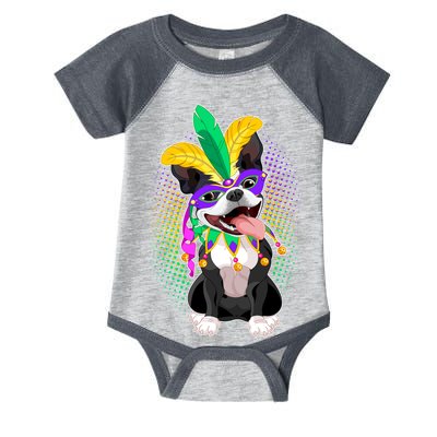 Mardi Gras Party Dog Infant Baby Jersey Bodysuit