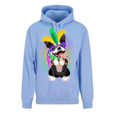 Mardi Gras Party Dog Unisex Surf Hoodie