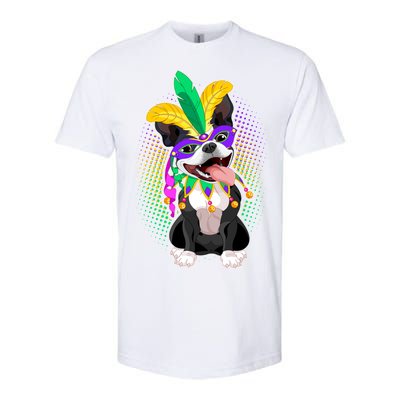 Mardi Gras Party Dog Softstyle CVC T-Shirt