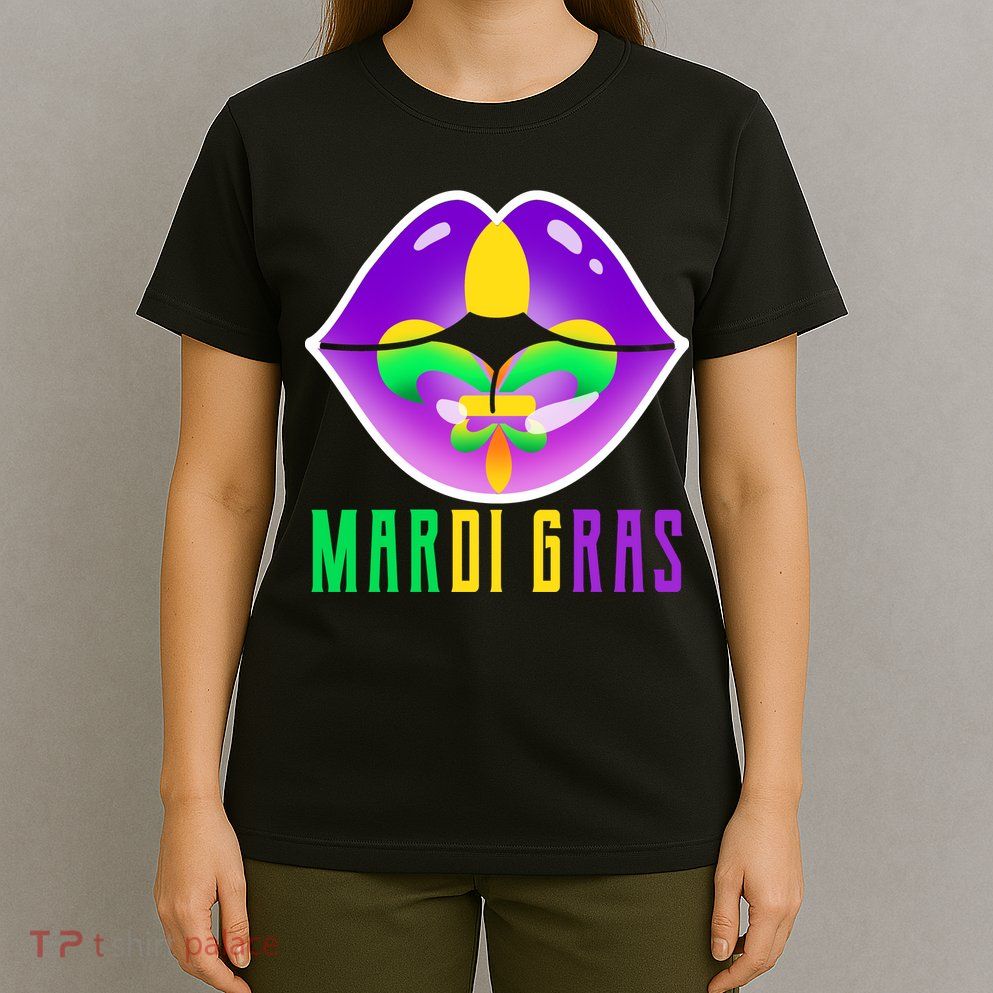 Mardi Gras Party Lips T-Shirt
