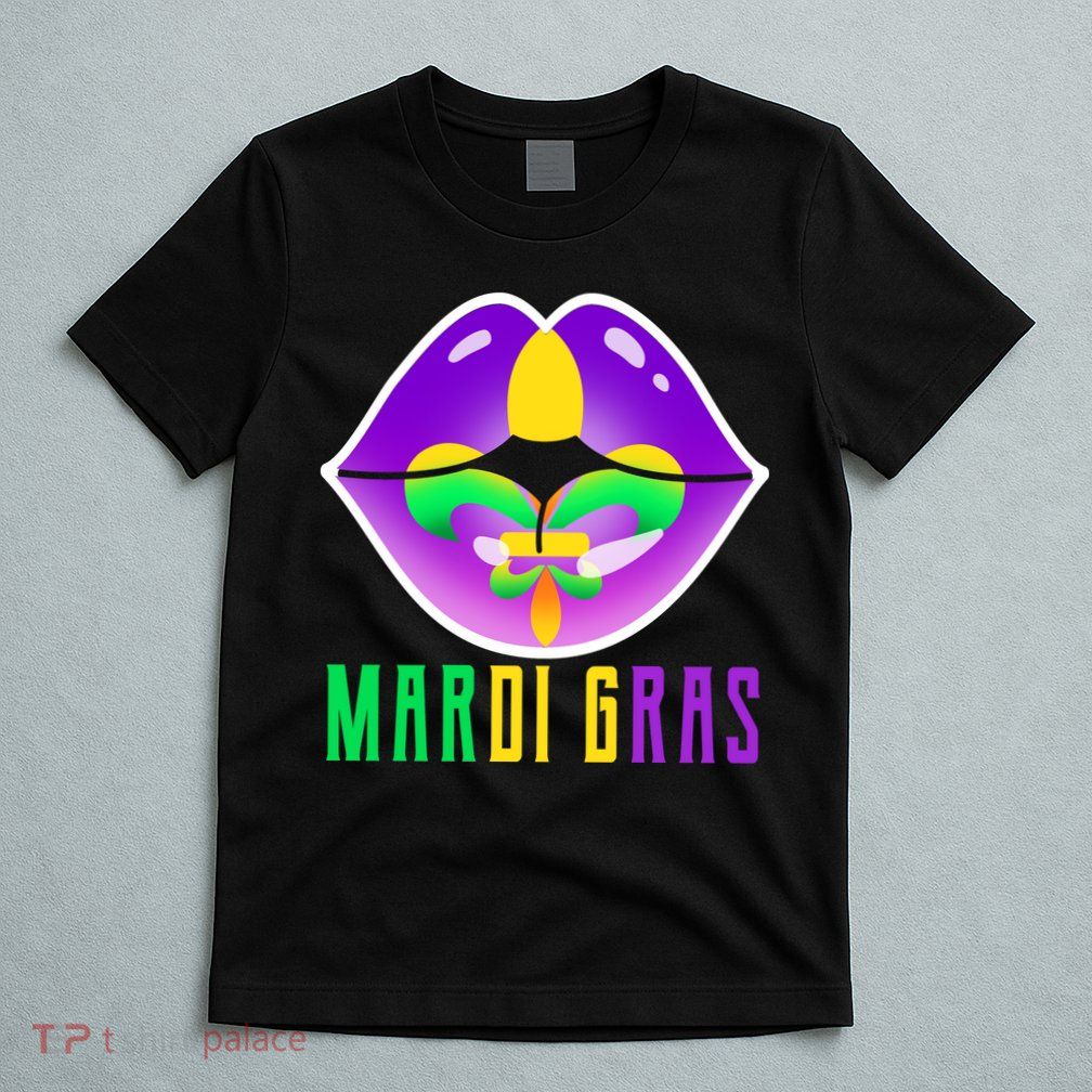 Mardi Gras Party Lips T-Shirt