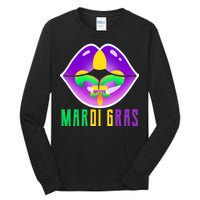 Mardi Gras Party Lips Tall Long Sleeve T-Shirt