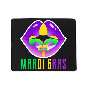 Mardi Gras Party Lips Mousepad