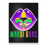 Mardi Gras Party Lips Poster