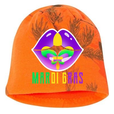 Mardi Gras Party Lips Kati - Camo Knit Beanie